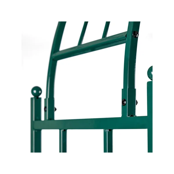 Arche de jardin en métal vert avec deux bacs jardinière Arche jardin métal Arche en métal Arche plantes grimpantes Arceau jardin