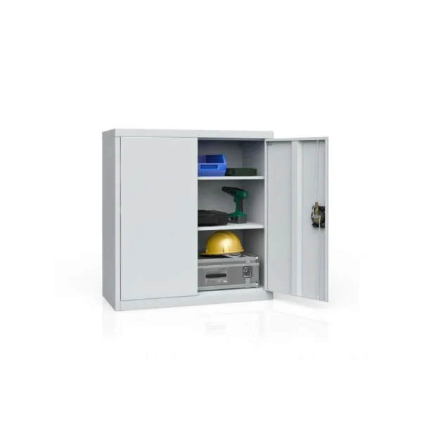 Armoire basse en acier spacieuse 3 niveaux Armoire métallique Armoire en métal Armoire rangement métallique Armoire de travail