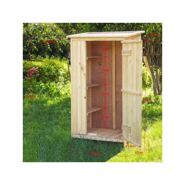 Armoire de jardin bois naturel de sapin 1 porte Armoire en bois armoire extérieure armoire jardin armoire de jardin armoire de r