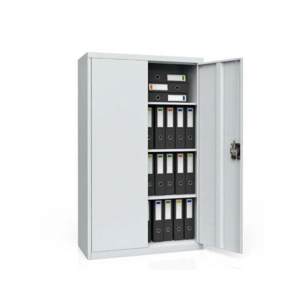Armoire en acier spacieuse 4 niveaux Armoire métallique Armoire en métal Armoire rangement métallique Armoire de travail