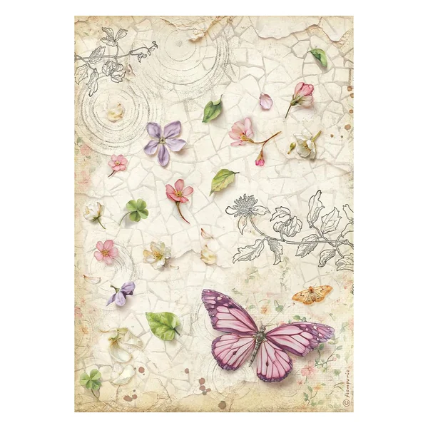 Assortiment de soies de paille à motifs « All Around », DIN A4, set de 6 pièces