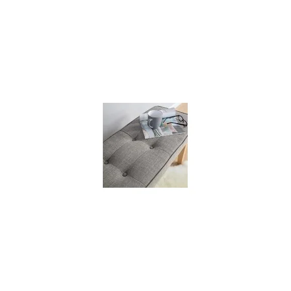 Banquette grise scandinave