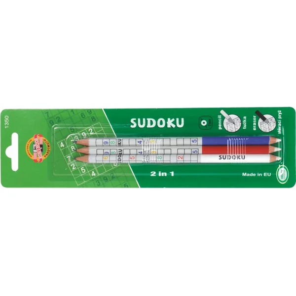Blister crayon Sudoku graphite X3