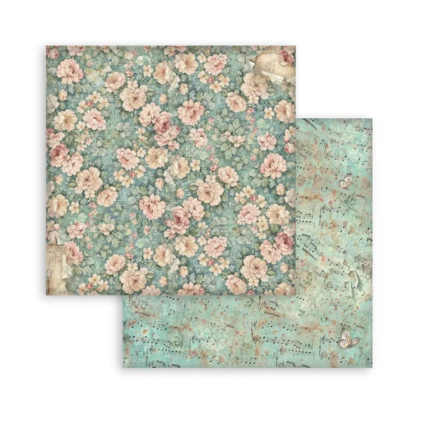 Bloc de papier scrapbooking Stamperia « Symphony Backgrounds »