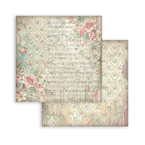 Bloc de papier scrapbooking Stamperia « Symphony Backgrounds »