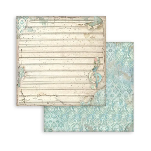 Bloc de papier scrapbooking Stamperia « Symphony Backgrounds »