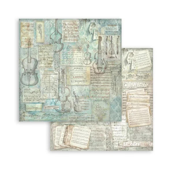 Bloc de papier scrapbooking Stamperia « Symphony Backgrounds »