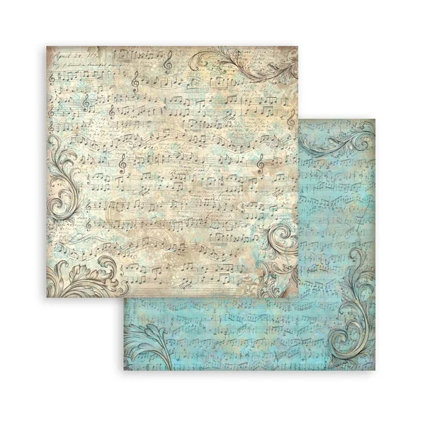 Bloc de papier scrapbooking Stamperia « Symphony Backgrounds »
