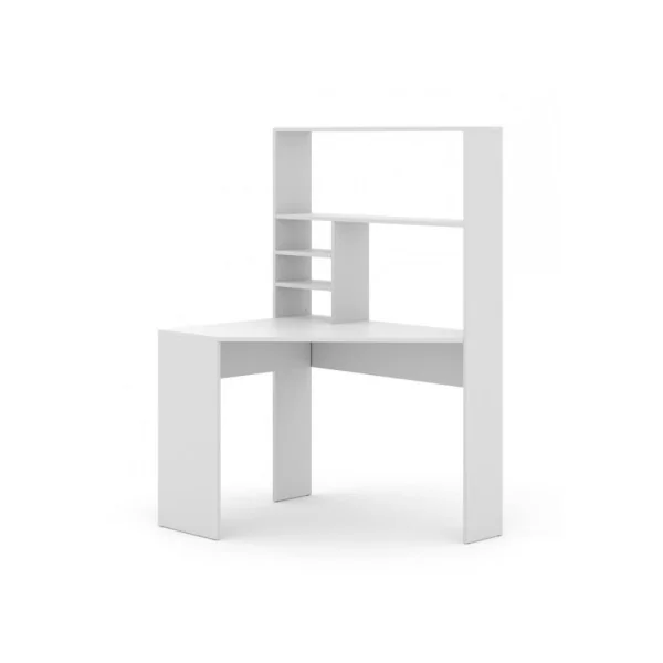 Bureau angle blanc