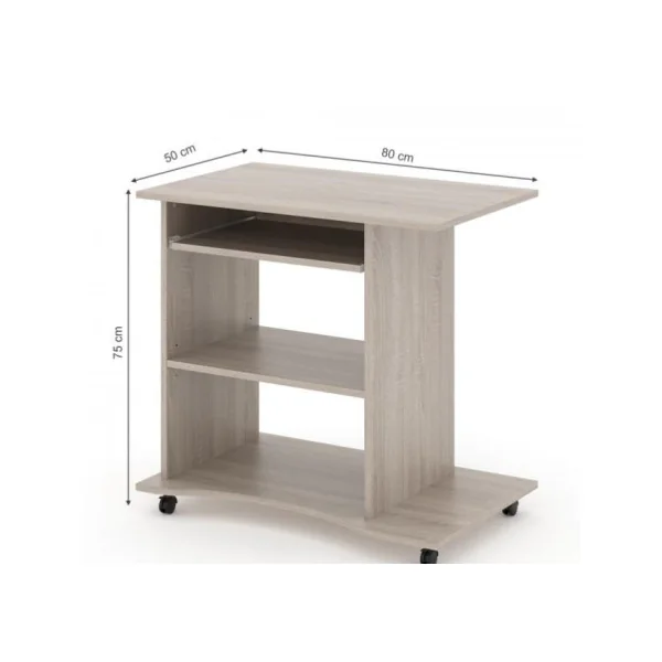 Bureau informatique chêne table d'ordinateur bureau informatique