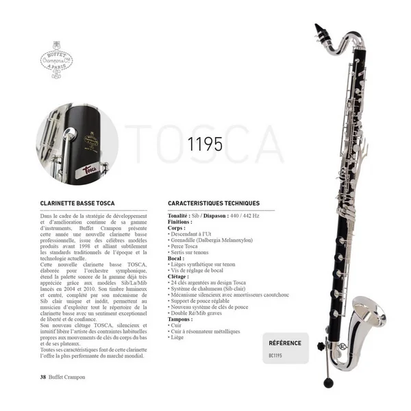 Clarinette Basse Tosca - Buffet-Crampon