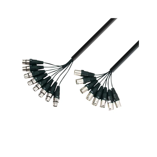 Câbles Multipaire 8 x XLR mâle vers 8 x femelle