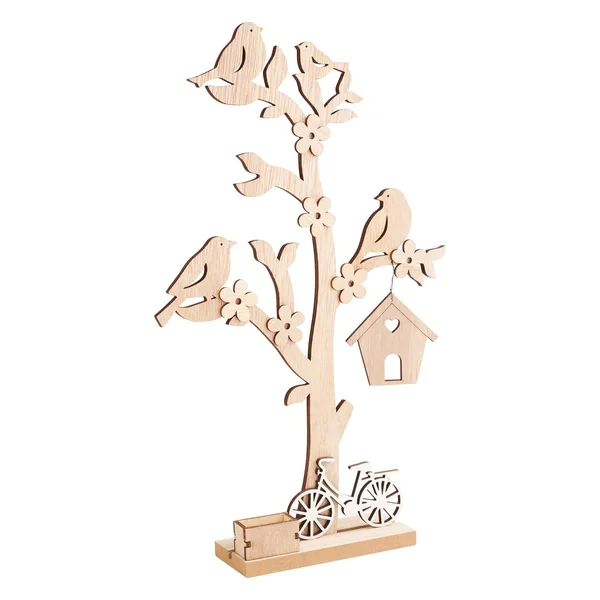 Décoration à emboîter en bois VBS « Arbre au nichoir »