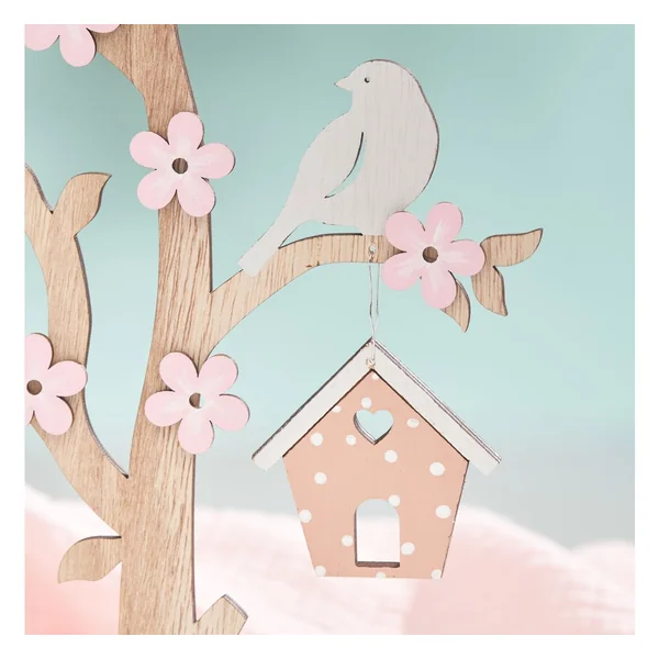 Décoration à emboîter en bois VBS « Arbre au nichoir »