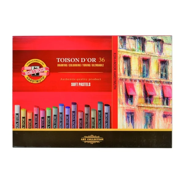 Etui de 36 pastels ronds Ø9 mm