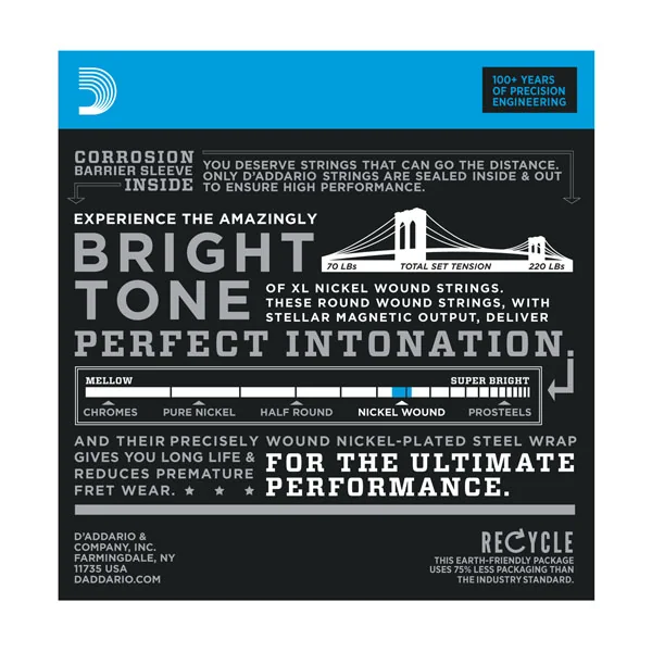 EXL120-8 Electric 8-String Super Light 9-65 - 8-string set