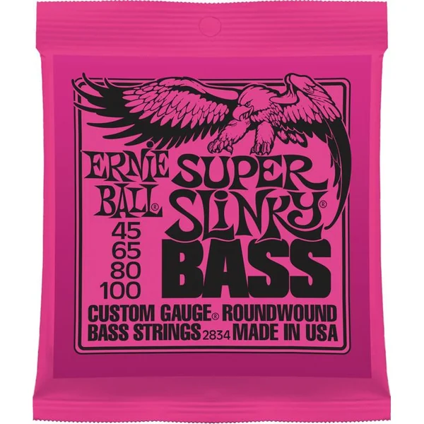 Jeu de Cordes Basse Ernie Ball 2834 Super Slinky Bass 45-100