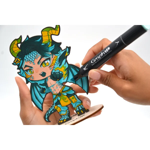 Kit coloriage Graph'it Chibis - Figurine Dragon