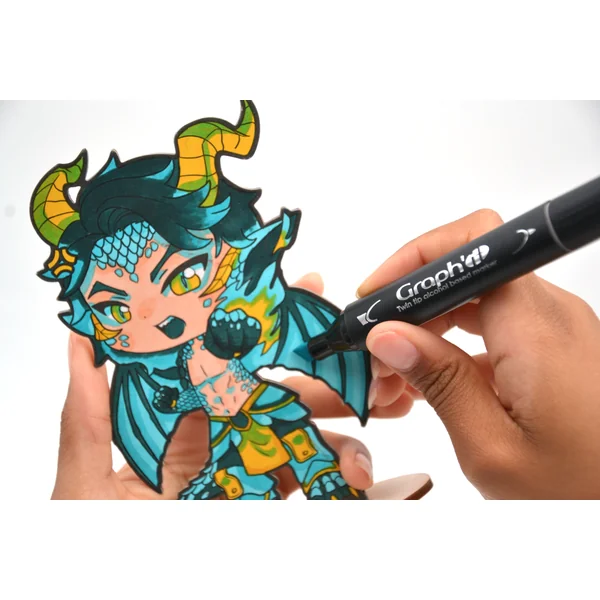 Kit coloriage Graph'it Chibis - Figurine Dragon
