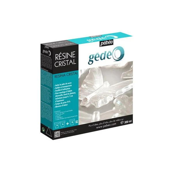 Kit résine 300ml cristal - Pébéo