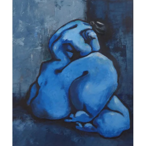 Lady in blue
