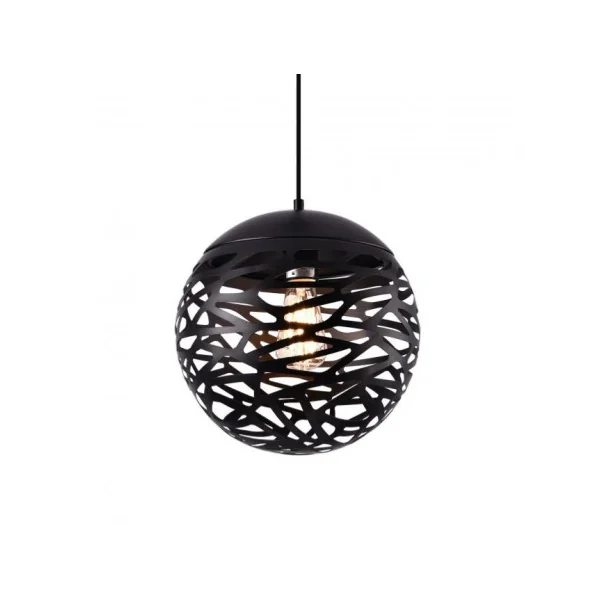 Lampe à suspension noir métal