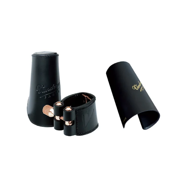 Ligature Saxophone Baryton Cuir V16 ébonite LC290P - Vandoren