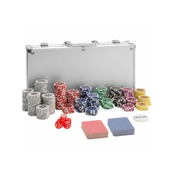 Mallette de poker ALU 300 pièces coffret poker set de poker