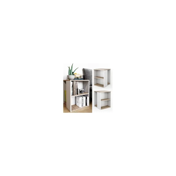 Meuble d'appoint blanc chêne