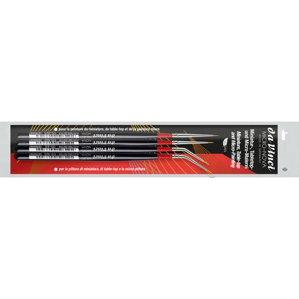 Micro-Nova assortiment de 4 pinceaux précision