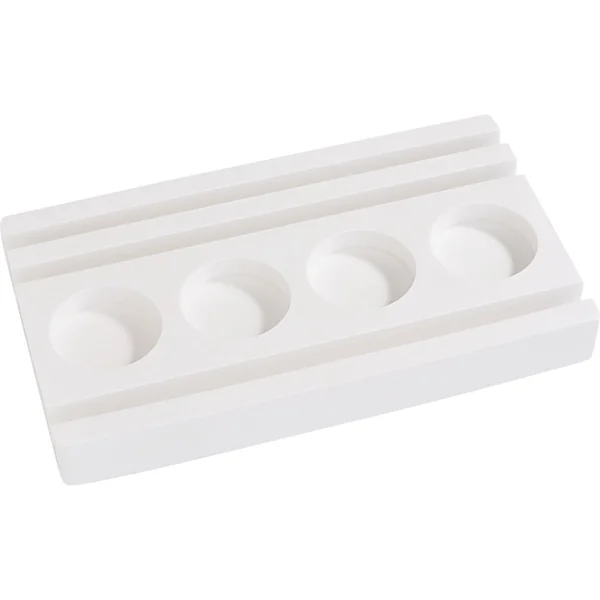 Moule en silicone VBS « Bougeoir pour bougie chauffe-plat - Rectangulaire » à bord emboîtable