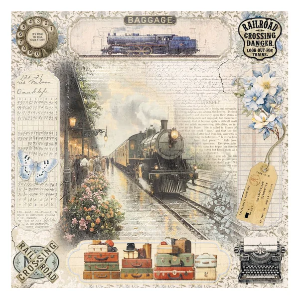 Papier scrapbooking « Eastern Journey »
