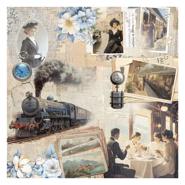 Papier scrapbooking « Eastern Journey »