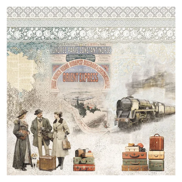 Papier scrapbooking « Eastern Journey »