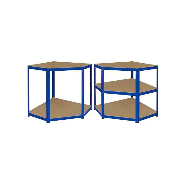 Rack de rangement 3 éléments Charge lourde Rayonnage métallique Etagère métallique industrielle Solide