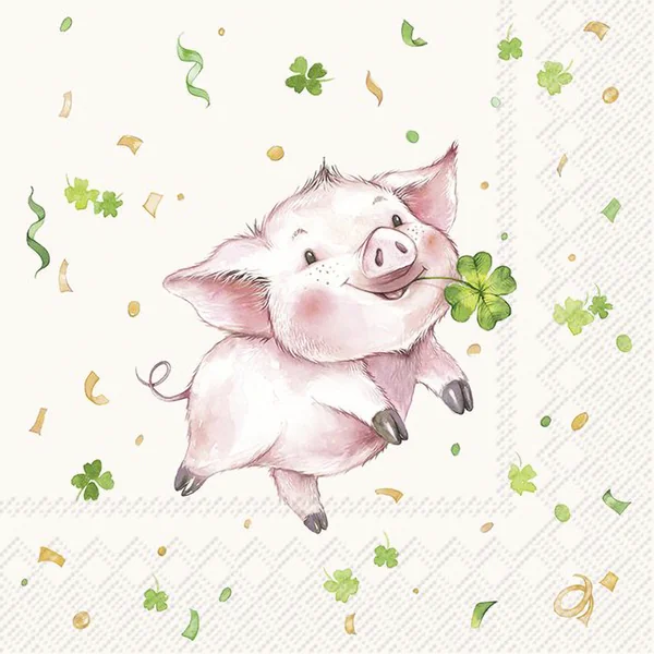 Serviette « Lucky Pig »