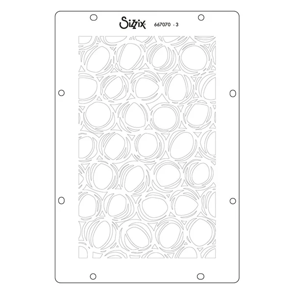 Sizzix Stencil set « Backgrounds »