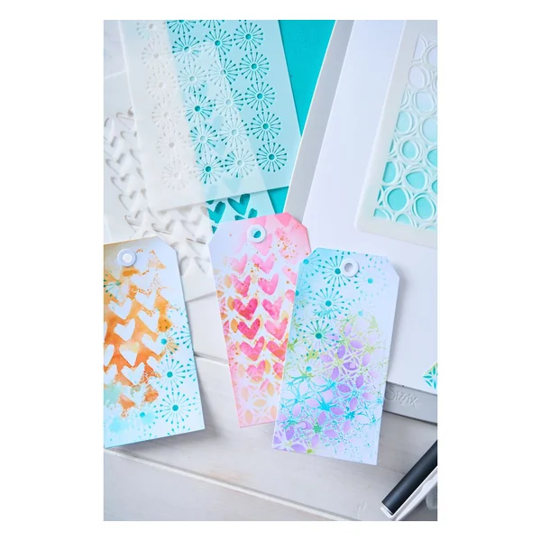Sizzix Stencil set « Backgrounds »