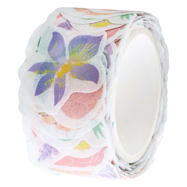 Stickers washi « Fleurs pastel »