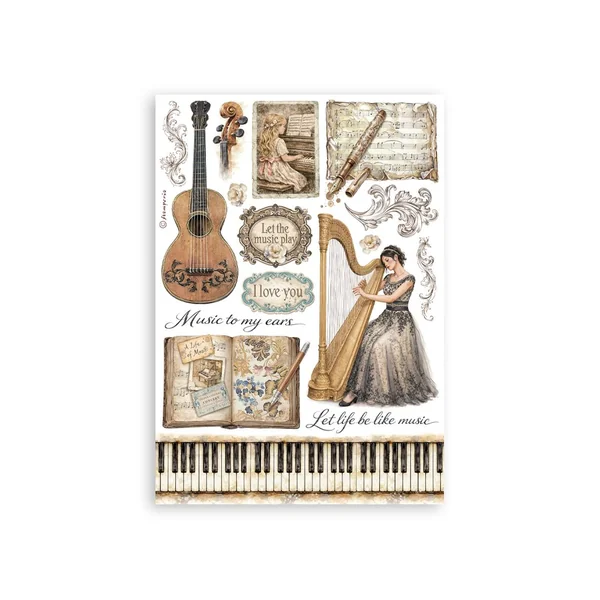 Washi Pad Stamperia « Symphony »