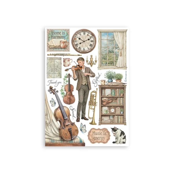 Washi Pad Stamperia « Symphony »