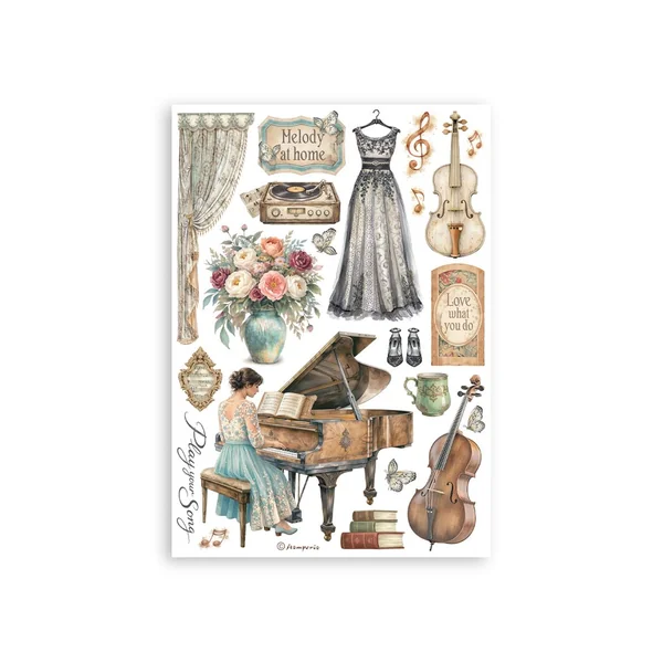 Washi Pad Stamperia « Symphony »