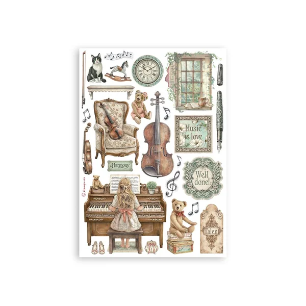 Washi Pad Stamperia « Symphony »