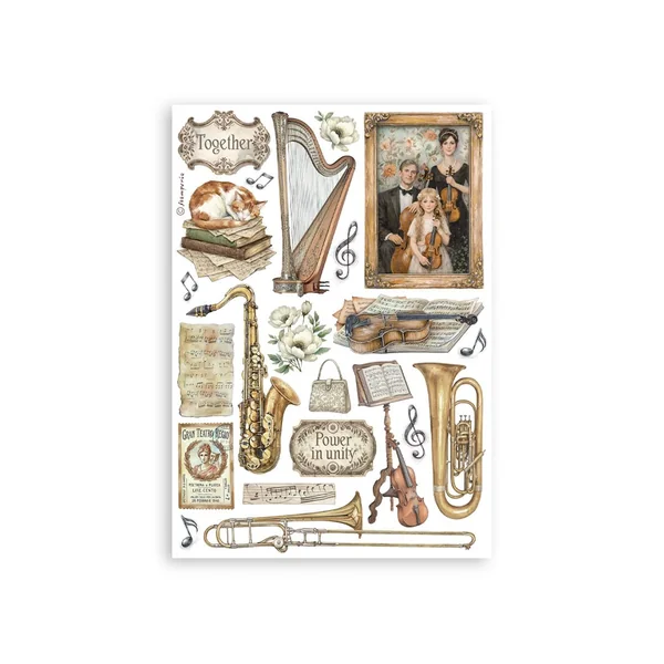 Washi Pad Stamperia « Symphony »