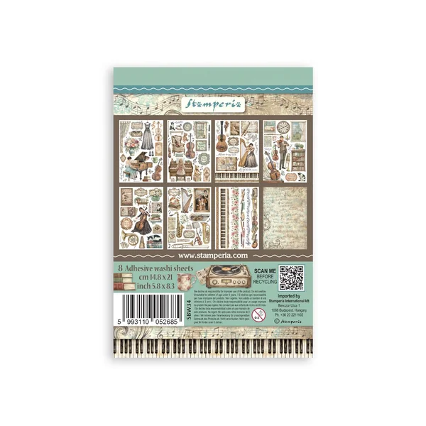 Washi Pad Stamperia « Symphony »