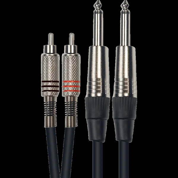 Yellow Cable Cordon 2 rca 2 jack 3 m
