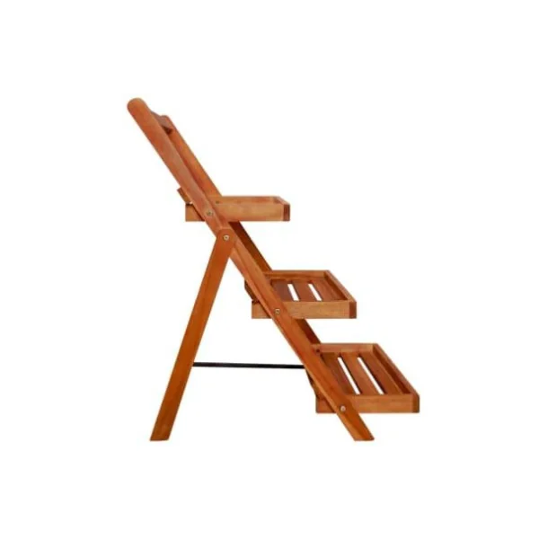 Étagère de jardin pour plantes 3 niveaux support plantes en bois support pot de fleur
